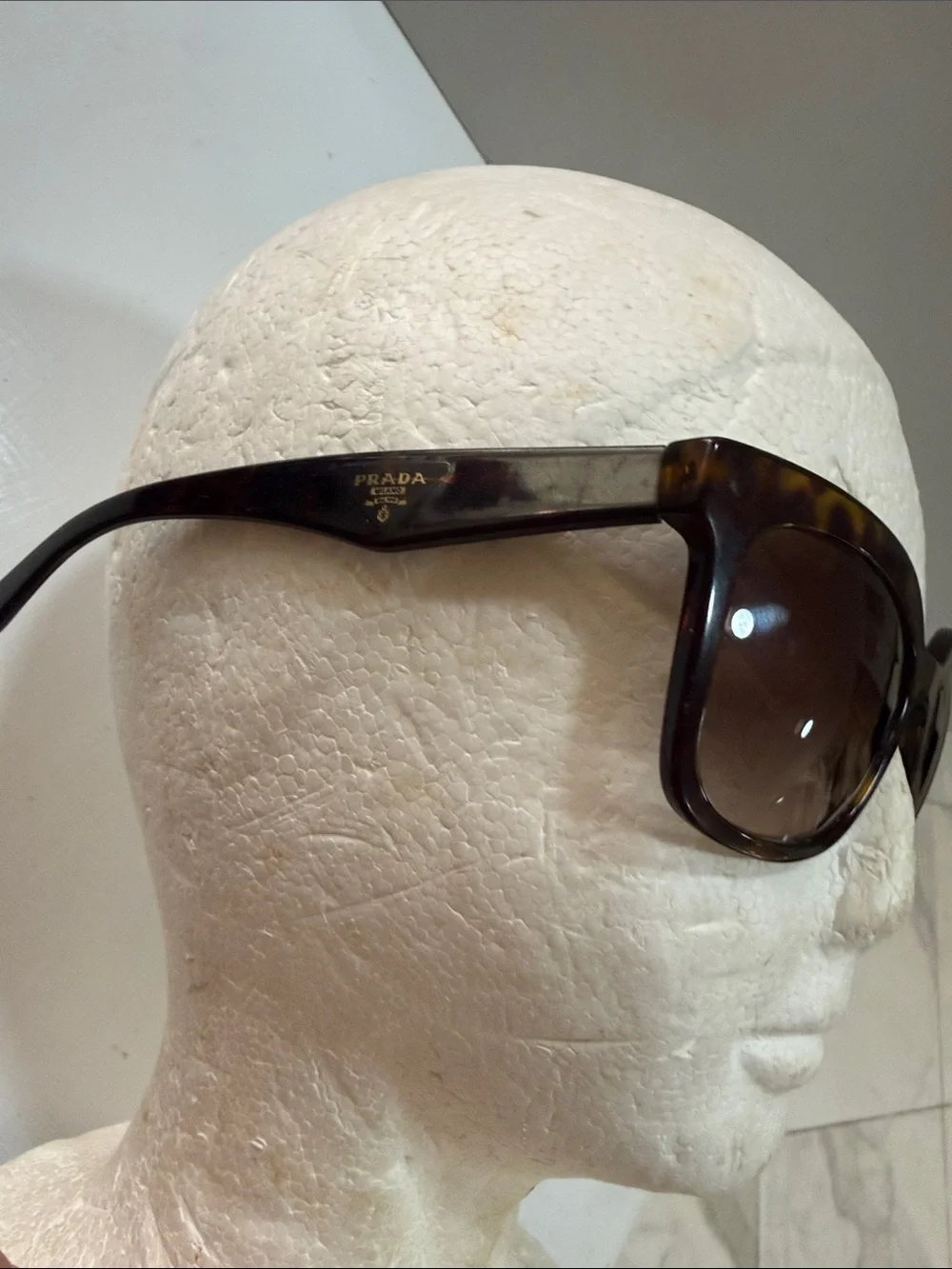 Prada Tortoiseshell Sunglasses with Brown Gradient Lenses